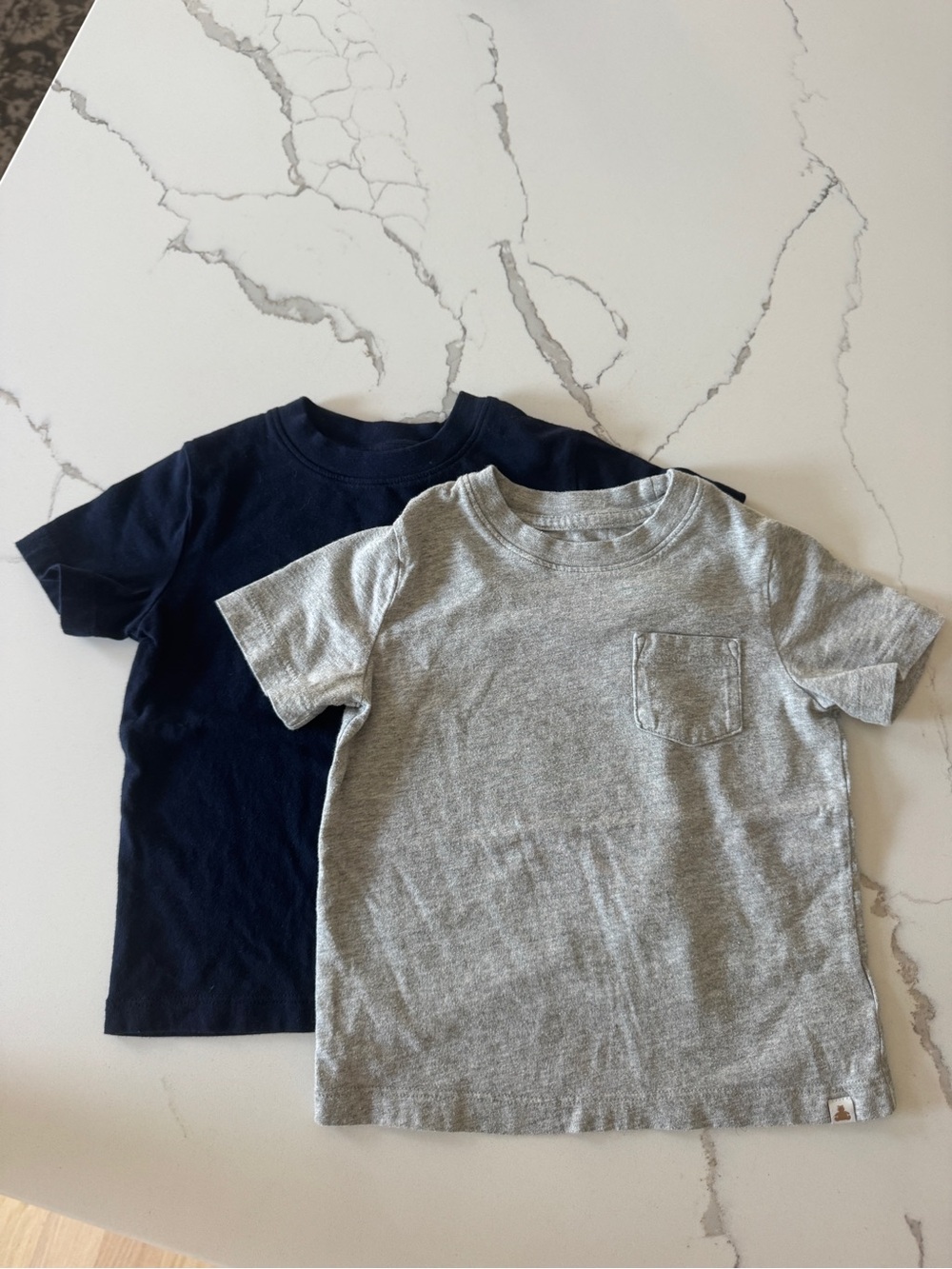 GAP Short Sleeve Pocket Tee Set in Navy and Gray